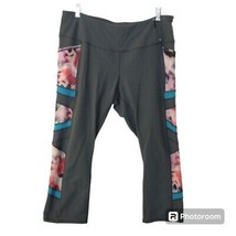 Women&#39;s Calia by Carrie Underwood Dark Gray Mesh Pocket Capri Athletic Pants XL - £12.41 GBP