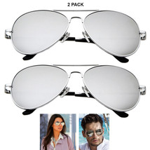 2 Pack Sunglasses Lens Metal Retro Shade Vintage Pilot Fashion Woman Men - $17.99