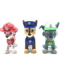 Paw Patrol Figures Lot of  3- Chase, Marshall, Rocky Spin Master Nickelo... - £6.66 GBP