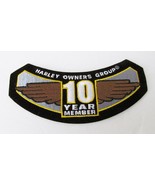 Harley Owners Group HOG H.O.G .Harley-Davidson 10 Year Member Jacket Patch  - £14.60 GBP