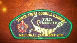 Three Fires Council Illinois 2001 Green Jamboree Council Service Patch CSP - £15.63 GBP