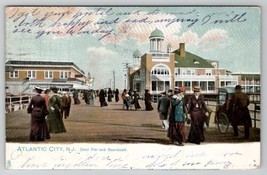 Atlantic City NJ Steel Pier And Boardwalk New Jersey Tuck Postcard C47 - £4.70 GBP