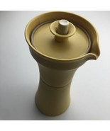 Vintage Harvest Yellow Tupperware Oil /Vinegar Cruet Push Button Top 7&quot; ... - $202.57 MXN