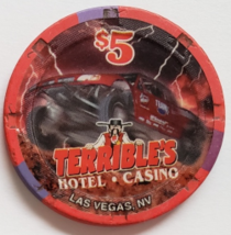 TERRIBLE&#39;S Hotel Casino Las Vegas, NV SCORE International $5 Casino Chip vintage - £7.95 GBP