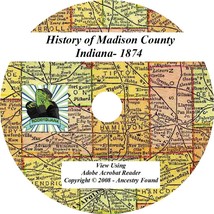 1874 History &amp; Genealogy of MADISON County Indiana IN - £4.60 GBP