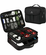 Matein Electronics Organizer, Travel Electronic Accessories Case, Black - $54.79 CAD