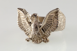 Vintage Eagle Sterling Silver Band Ring SZ 9.5 - $89.06