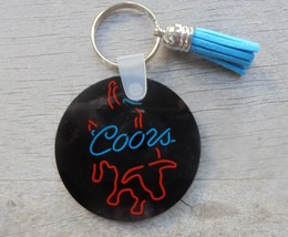 COORS BEER RODEO/BULL RIDER W/TASSLE key chain - $3.80