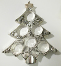 Intl. Silver Company Christmas Tree Tabletop Tealight Candle Holder Silv... - £18.98 GBP