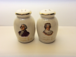 Vintage George &amp; Martha Washington Souvenir Salt &amp; Pepper Shakers - £7.80 GBP