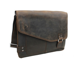 Vagarant Traveler 15 in. Full Grain Cowhide Leather Messenger Bag L87.Da... - £149.47 GBP