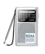 Noaa Weather Radio, Am/Fm Battery Operated Transistor Portable Radio Wit... - £31.37 GBP