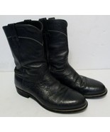 Men&#39;s Larry Mahan Stingray Leather Western Cowboy Boots Size 9 E Black P... - $3,747.84 MXN