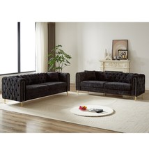 Chenille Sofa: Modern Button Tufted Couch - $22,806.59 MXN
