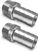 Horiznext NPT 1&quot; Male Thread to 1 Inch O.D. Barb Stainless Steel Pipe Fitting, f - £18.82 GBP