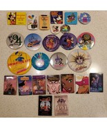 Vtg Disney Art Pins Lot of 27 Movie Poster Princess Buttons Advertising ... - £89.19 GBP