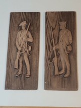 Ceramic? Wall Hanging Plaques Soldiers Profile Rustic-Handmade? - £39.41 GBP