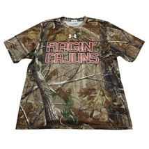 Ragin Cajun Shirt Mens M Real Tree Camo Under Armour Loose Fit Catalyst ... - $18.69
