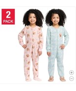 Kids Headquarters Blanket Sleepers Light Blue Multicolor Bears 2-Pack On... - $688.92 MXN