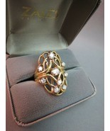 VTG 14k Yellow Gold 8 Diamond Cocktail Ring 1.19 CTTW FGH 11.96g Appraisal $6225 - $4,999.99