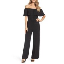 BB Dakota Women&#39;s Niko Off The Shoulder Jumpsuit, Black, X-Small - £29.60 GBP