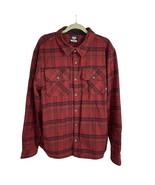 Colorado Clothing Men&#39;s Heavy Flannel Shirt/Jacket Red Plaid Size XL - $463.54 MXN