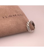 David Yurman 925 Sterling Silver Cable Sculpted 6mm Women&#39;s Band Ring Si... - $500.49 CAD