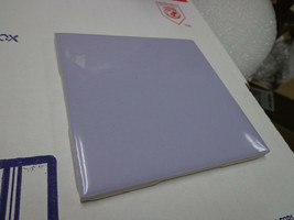 1pc S4449 Light Purple Violet Ceramic Wall Tile 4 1/4&quot; Bull Nose Tile Only - £5.41 GBP