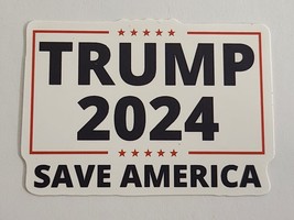 Trump 2024 Save America Political Theme Sticker Decal Multicolor Embellishment - £1.80 GBP