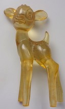Vintage Lucite Yellow Transparent Walt Disney Bambi Figure - $9.99