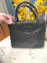 Prada in the Wild: Preloved Black Nappa Leather Mini Tote with Attitude - $326.70