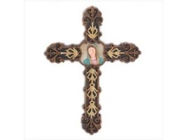 Lady of Guadalupe 7 3/4&quot; Hanging Wall Cross - £11.62 GBP