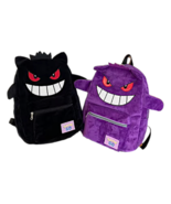 Gengar Pokemon Backpack Trendy Plush Large School Bag Cartoon Kawaii Ani... - $556.72 MXN