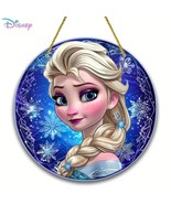 Disney Frozen ELSA Stained Acrylic SunCatcher 8x8&quot; Wreath Window Wall Decor - $370.91 MXN
