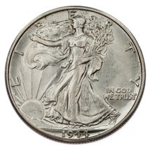 1944-D Argent Marche Liberty Demi Dollar 50C (Choix Bu État) - $71.61