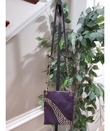 Latique Purple Women&#39;s Metallic Gold Crossbody Shoulder Stylish Bag - £19.66 GBP