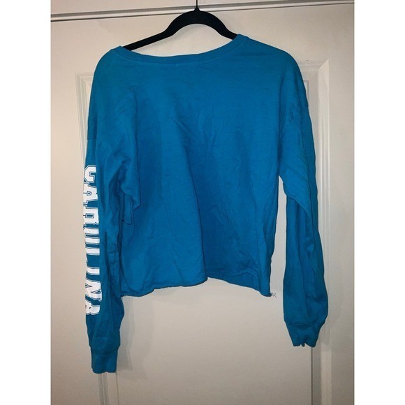Women's Carolina Panthers '47 Cropped Long Sleeve T-Shirt Size Medium Item image 6