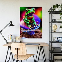 Psychedelic Frog Magic Mushroom Gloss Posters - £9.47 GBP