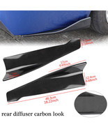 Carbon Look Bumper Lip Rear Diffuser Splitter Protector for Honda Civic ... - £10.91 GBP