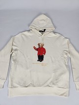 Polo Ralph Lauren Polo Bear Hoodie Sweatshirt Men&#39;s M Beige Off White Pu... - $139.99