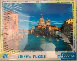 Grand Canal with Gondola at Sunset Venice Italy Premium 1000 Piece Jigsa... - $36.34