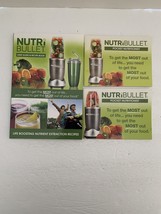 Nutribullet User Guide and Life Boosting Nutrient Extraction Recipe Book - £15.18 GBP