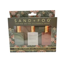 Sand + Fog Parfum Oil Set Jasmine Cedarwood, Vanilla Musk, White Palm 15ml - $49.44