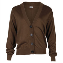 Burberry Elbow Patch Cardigan In Merino Wool Women Brown Xs - £301.09 GBP