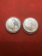 2021 1 oz St. Helena Napoleon Angel Silver Coins x Two in Capsules  - $79.99