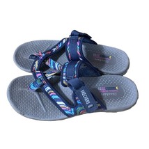 Skechers Womens Size 8 Outdoor Lifestyle Slip On Slide Sandals shoes Blu... - $21.77