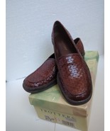 TROTTERS Whartonwoven LEATHER Loafers /Made In Brazil 8.5N STYLE HOPE EUC - £27.66 GBP