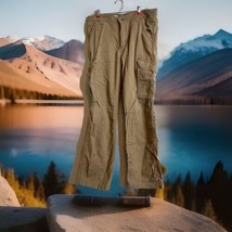 Carhartt Mens Size 34x32 Force Pants Brown Relaxed Fit Rip Stop Cargo Tan Work - $23.07