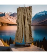 Carhartt Mens Size 34x32 Force Pants Brown Relaxed Fit Rip Stop Cargo Ta... - $23.07