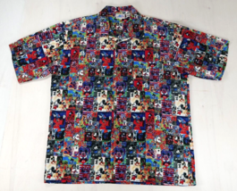 Disneyland Resort Eric Robinson Artist Mickey Mouse Camp Shirt Mens XLar... - £100.15 GBP